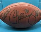 AUTOGRAPHED FOOTBALL SIGNED BRIAN HOLLOWAY #76 ALL PRO RAIDERS PATRIOTS