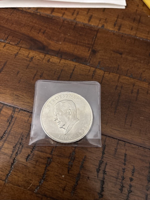 SILVER Paraguay 300 Guarnies Silver Coin-UNC - Silver At $75+/oz!