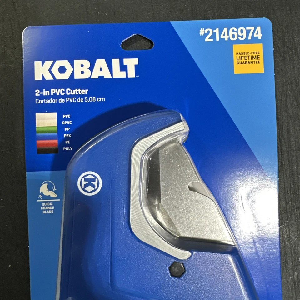 Set Of 4 Kobalt 2” PVC Cutter. 2 PVC Replacement Blades. 2 Internal PVC Cutter - Image 2 of 4