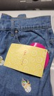 New Quacker Factory Women’s Size 14 Blue Jeans With Snowmen Embroidered Vintage  — photo 4