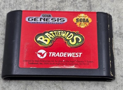 Battletoads (Sega Genesis, 1993) Authentic Game Cartridge - Tested & Working