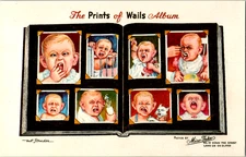 Vintage Postcard Comic Baby Faces Album Humor