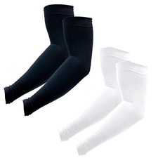 2 Pairs UV Protection Cooling Arm Sleeves for Men and Women UPF 50 Sun Sleeve...
