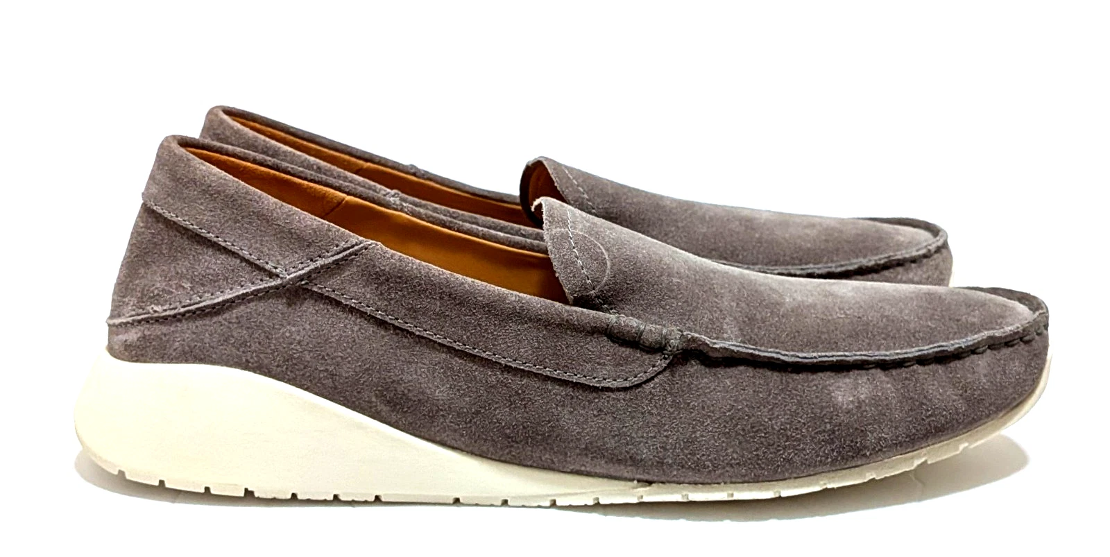 Size 13 - OLUKAI - KA'A - Mens Loafer Slip-on Shoes Suede Leather Grey *NEW*