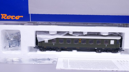 Vagón de tren rápido H0 DC Roco 4586 3 cl. C4ü DRG Ep. II 22 cm EMBALAJE ORIGINAL #ST_318 | Condition: Gebraucht