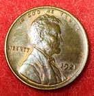1921 Lincoln Cent / Extremely Fine XF Red Brown / Low Shipping / Coin #L211