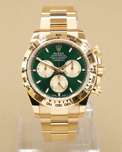 Rolex Daytona Bright Green and Golden Dial on Oyster 126508 Complete 2026