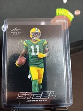 2023 Leaf Trinity (Mega Box) #S-46 Jayden Reed Steel Stars and Dots Silver