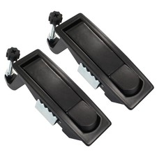 2 Pcs Compression Latch Lock Zinc Alloy Trigger Adjustable Lever Keyless Black