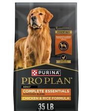 Purina Pro Plan Adult Shredded Blend Chicken Rice Formula Dry Dog Food, 35 lb
