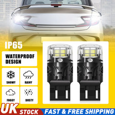 7443 7440 LED Bulbs White T20 W21W W21/5W for DRL Reverse Light AUXITO CK Fit 2x