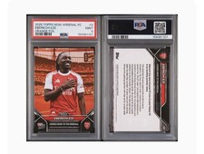 Topps Now Arsenal Premier League 2025 Eberechi Eze #003 Orange Foil /25 PSA 9