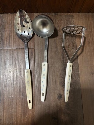 VINTAGE ECKO MCM ATOMIC STARBURST KITCHEN UTENSILS LOT OF 3