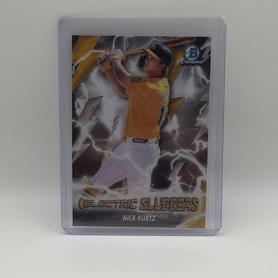 Topps 2025 Bowman Chrome Electric Sluggers Nick Kurtz Athletics ES-22 Insert