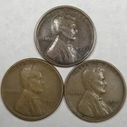 1923-S 1924-S 1925-S Lincoln Wheat Cent Set (Lot#12)