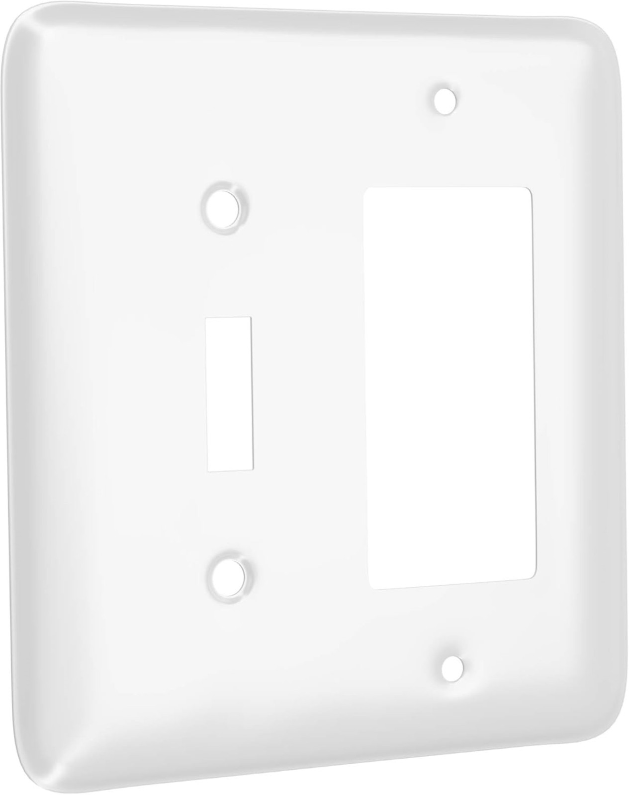 TayMac WRW-TR MTL 2 Gang Toggle Deco Wall Plate White 1190₽