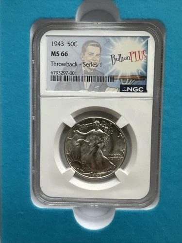 1943 Walking Liberty Dollar MS66 NGC