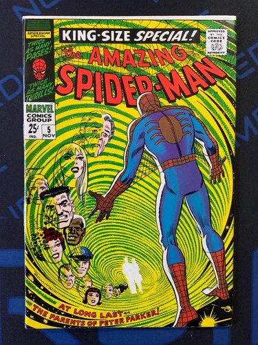 Amazing Spider-Man Annual #5 FN/VF Silver Age comic featuring Peter's parents!