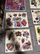 Micro 3 Piece Vintage Tattoo Flash Set Tattoo