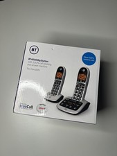 BT 4600 Cordless Phone, Twin Handset with Big Buttons Home Phone Answer Machine✅