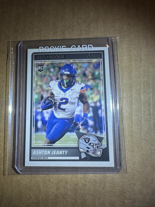 Score 2025 Score Ashton Jeanty #2025 Rookie Boise State Broncos Football Card