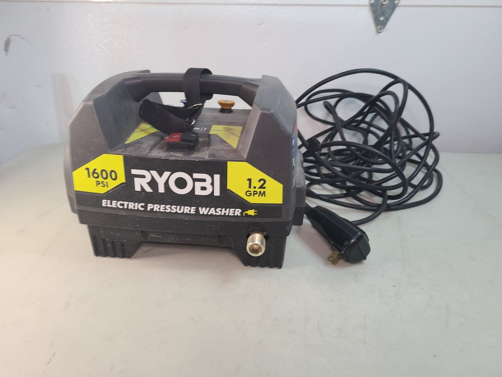 Ryobi Cold Water Pressure Washer 1600 PSI 1.2 GPM RY141612/ Used/ Tested