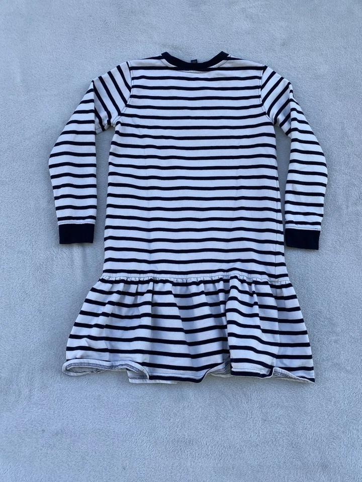 Vestido polar Polo Ralph Lauren para niñas grandes Polo Bear talla 16 (grande) a rayas Foto 2 de 4