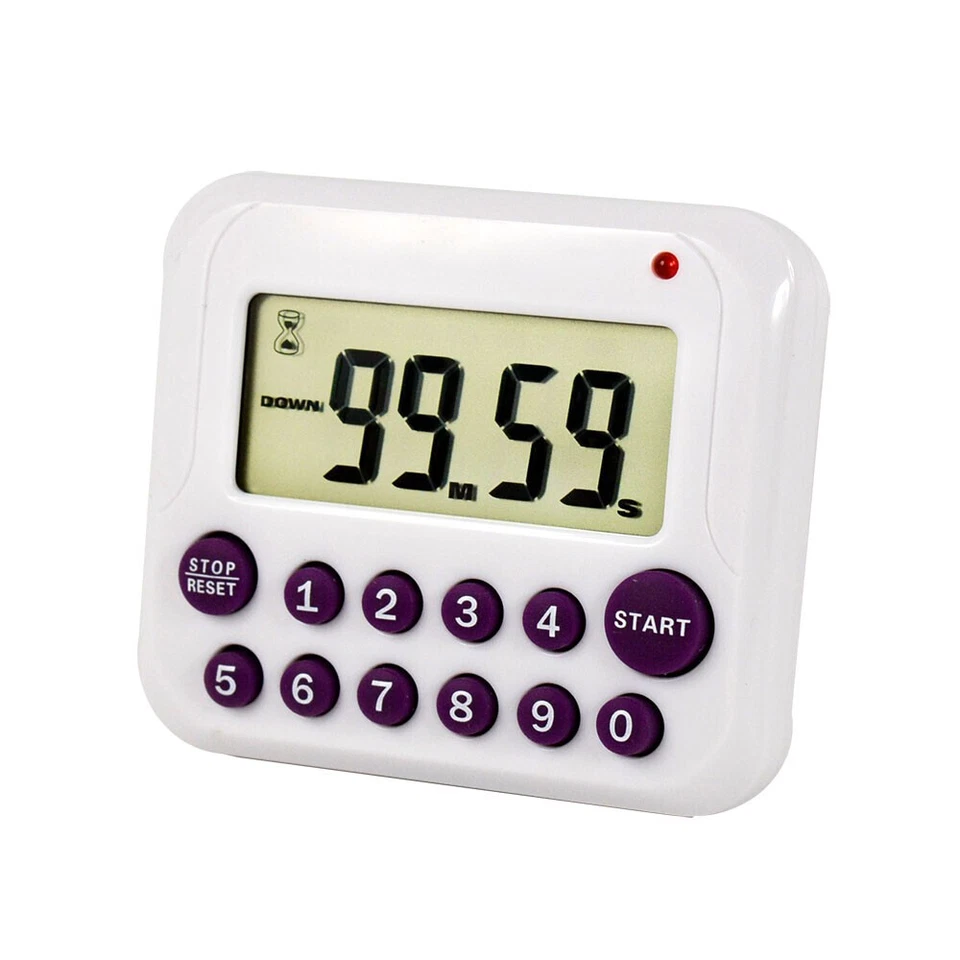 Timer Digital Large LCD Kitchen Cooking Count Down Up Clock 99 Minute Alarm - Image 4 of 4