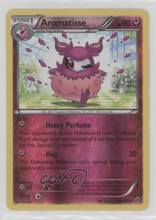 Aromatisse Reverse Foil Pokémon XY BREAKthrough #106