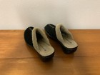 Naturalizer Womens Black Suede Comfort Clog Slip Ons Beige Sherpa Trim 6.5 M — photo 3