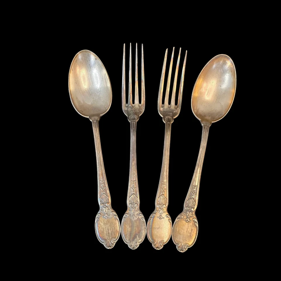 Антикварные вилки и ложки Christofle большие ранние отметки 8 1/2 дюйма - Изображение 4 из 4