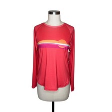 KRIMSON KLOVER Pink Sunset Long Sleeve Top Base Layer Women's Size Small NWOT