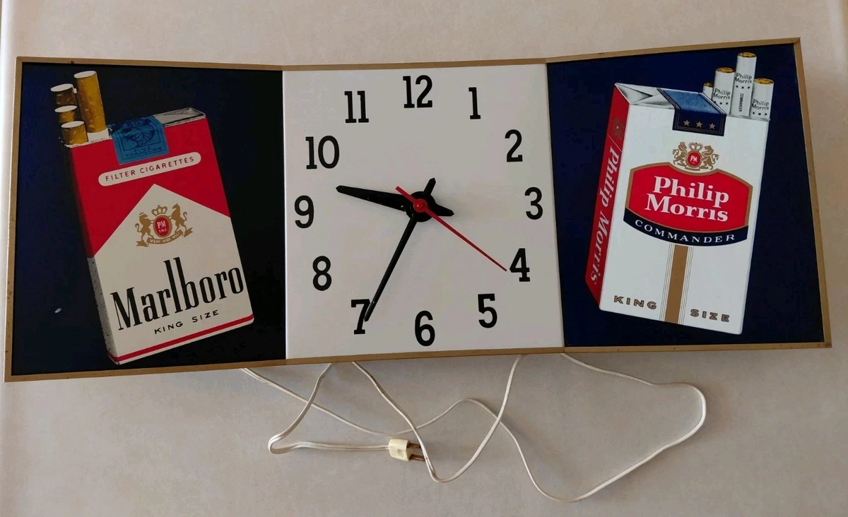 Marlboro Clock In Collectible Tobacco Signs for sale | eBay