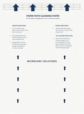 Laser inkjet Printer Cleaning Sheet 8.5 x 11" 20 Sheets