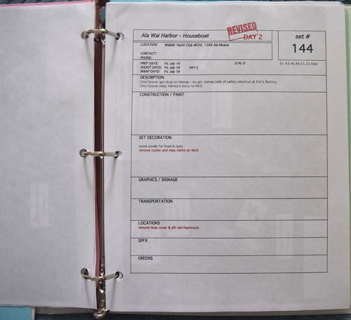 2014 Hawaii Five-O "Ka Makuakane" Original Drehbuch + Drehplan - Bild 11 von 20