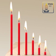 200g (ca. 50 St.)  roten Altarkerzen Kerzen mit Wachszusatz 16 cm красные свечи