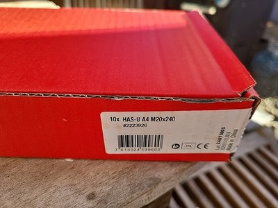 HILTI Ankerstange HAS-U A4 M20x240 Edelstahl