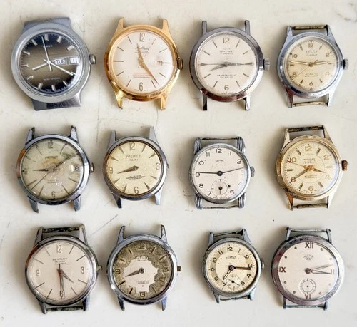 Vintage Men’s Manual Watches 12x Repair Bentley Smiths, Viceroy, Felicia, Meda