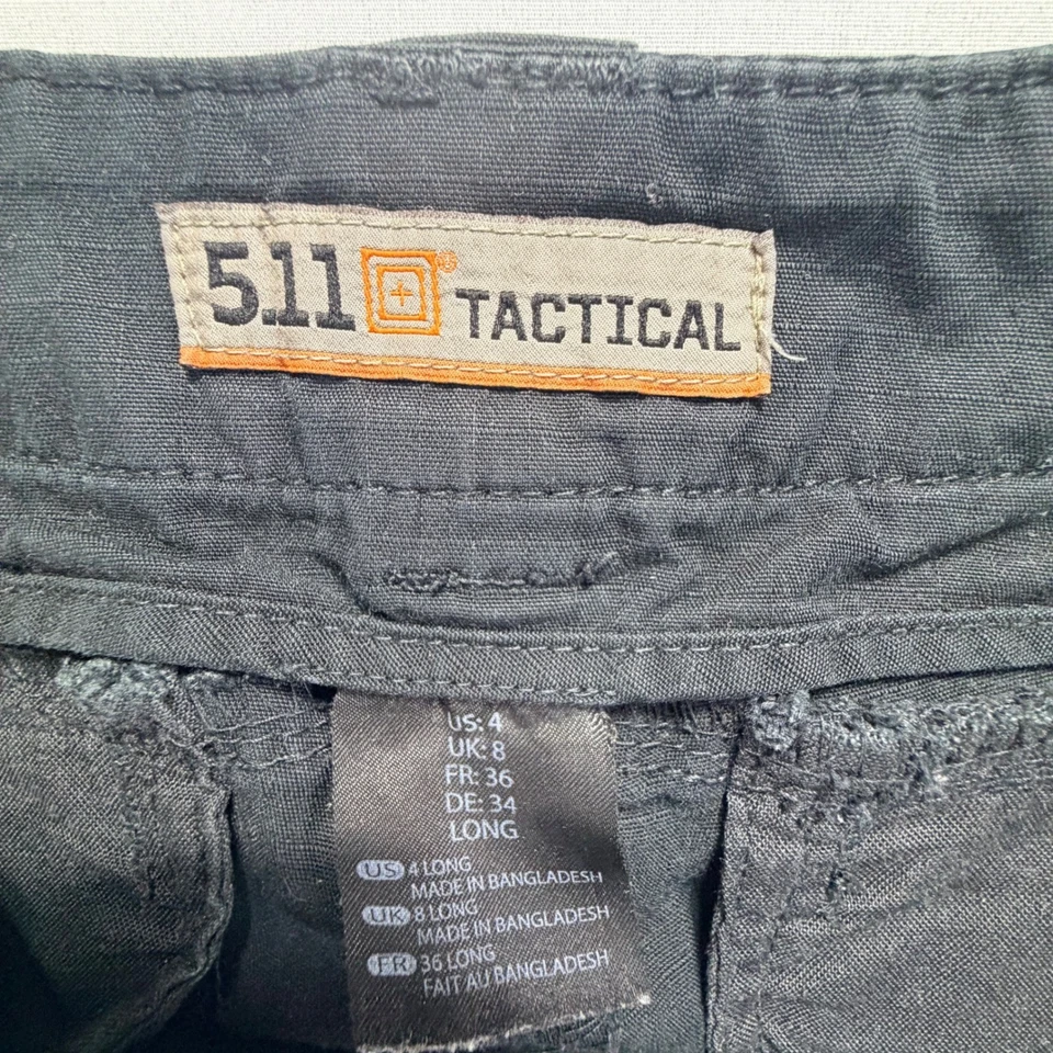 Pantalones cargo 5.11 tácticos para mujer negros estilo 74403 talla 4 largos Foto 3 de 4