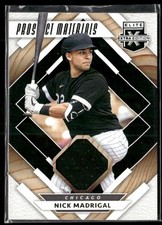 2020 Panini Elite Extra Edition #PM-NM Nick Madrigal Prospect Materials Black