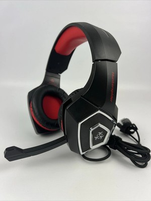 Hunterspider V-1 Gaming Headset Black/Red with Mic & Inline Controls   Tested