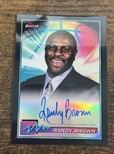 2021 TOPPS FINEST RANDY BROWN BLACK REFRACTOR BULLS AUTO /15 FOP 1/1 SSP FREE