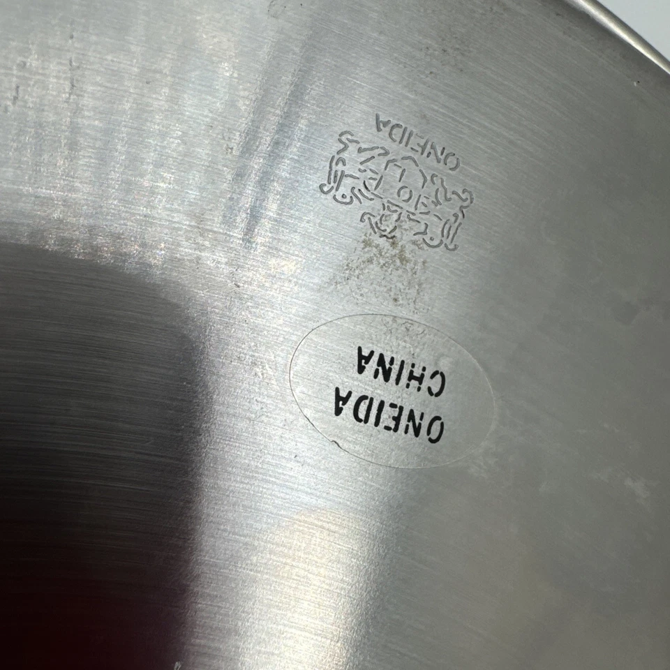 Oneida Stainless Steel Marble Stone Insert Cheese Serving Platter Tray - Image 3 of 4