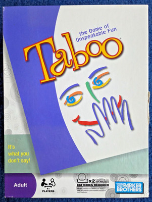 Taboo - The Game of Unspeakable Fun, Complete, Parker Brothers 1989