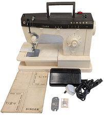 Singer Zig Zag 7184 Sewing Machine Electric with Foot Pedal & Instructions