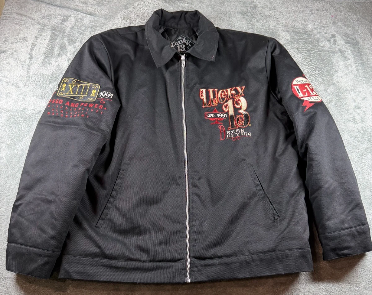 Lucky 13 Black Regular Size Coats, Jackets & Vests for Men for