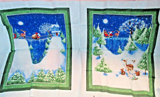 NEW "CHRISTMAS VILLAGE"-2 Diff. Panels-Fabric P B Boutique Textiles 45"x23"
