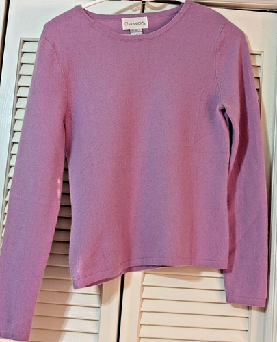Chadwick's 100% Cashmere Women's Long Sleeve Sweater  Medium CHOICE OF COLOR
