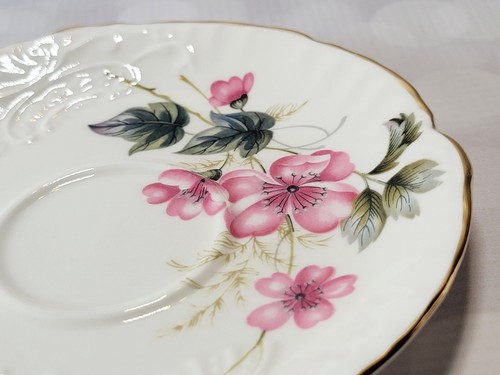 Pink Flower Hammersley England Cup and Saucer Bone China Vintage Tea Cup - 第 5/8 張圖片