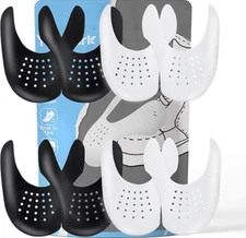 2 pares de protectores de pliegues para zapatos Para la puntera la Fuerza Aérea